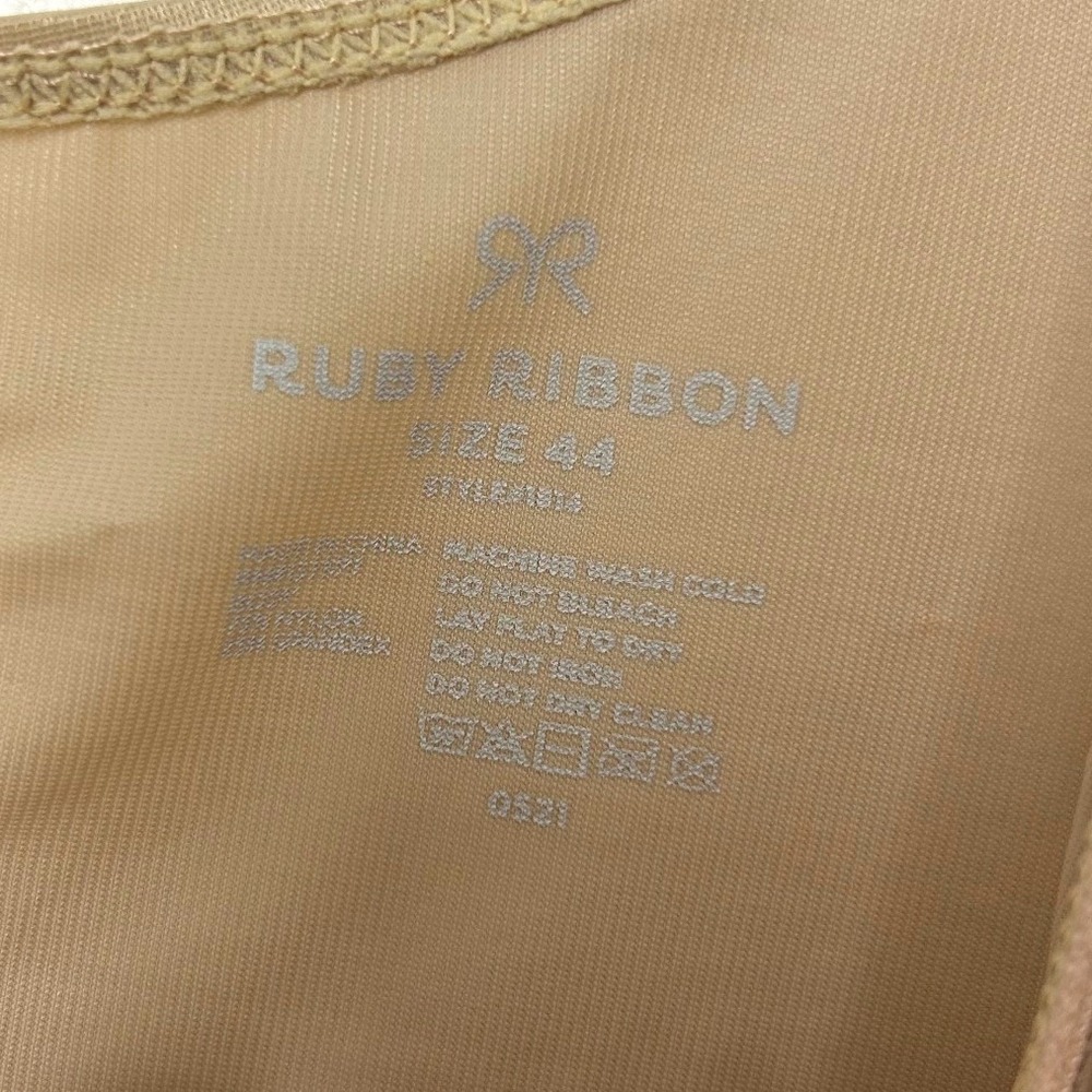 Ruby Ribbon Ultimate Cami 1816 Beige Nude Shapewear Camisole Size 44 compression - Picture 6 of 9